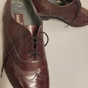 Barroni, Maroon Leather Shoes, 10.5